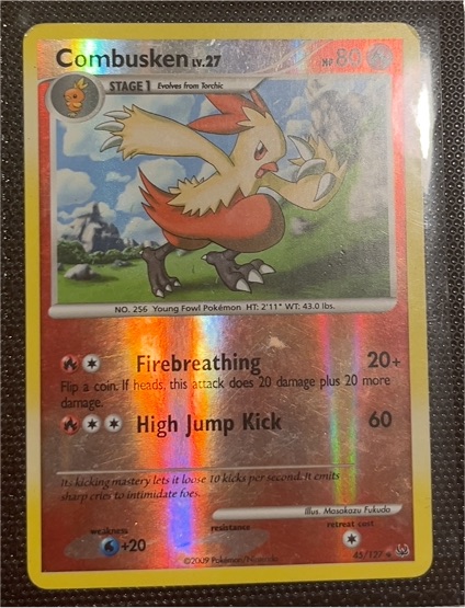 2009 Pokémon Platinum #45 Combusken — front