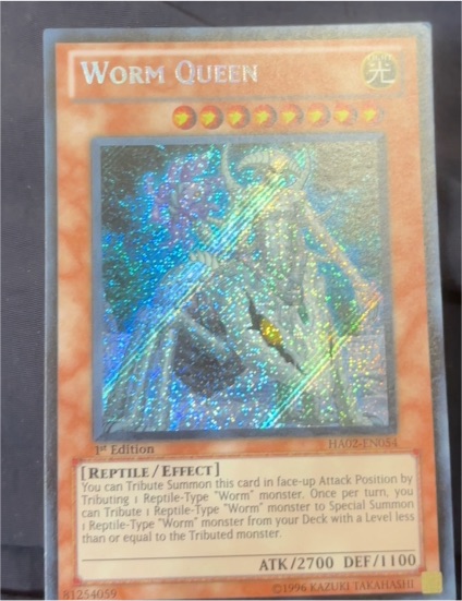1996 Yu-Gi-Oh! HA02-EN054 Worm Queen — front