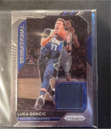 2020-21 Panini Prizm Sensational Swatches #SSW-LUK Luka Dončić — front