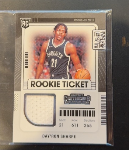 2021-22 Panini Contenders Rookie Ticket #RTS-DSH Day'Ron Sharpe — front