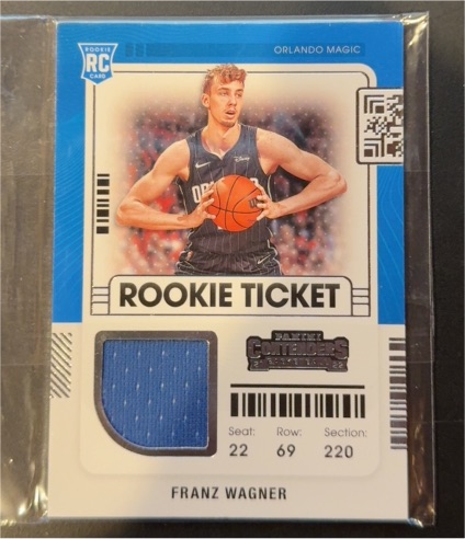 2021-22 Panini Contenders Rookie Ticket Swatches #RTS-FWA Franz Wagner — front
