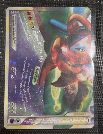 2010 Pokémon Undaunted #90 Rayquaza & Deoxys Legend — front