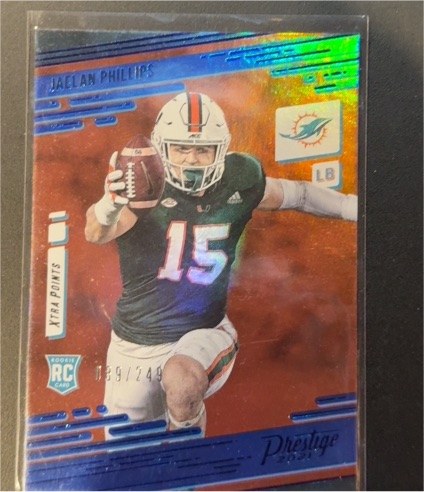2021 Panini Prestige #262 Jaelan Phillips Rookie Card — front