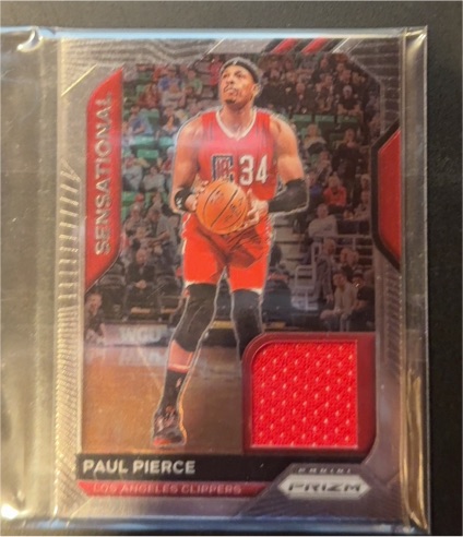 2020-21 Panini Prizm Sensational Swatches #SSW-PPI Paul Pierce — front