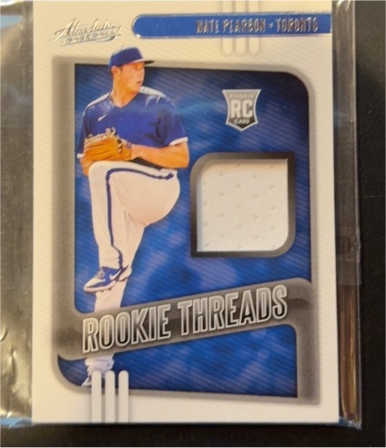 2021 Panini Absolute #RT-DP Nate Pearson Rookie Threads Patch — front