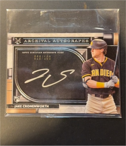 2021 Topps Museum Collection Archival Autographs #AA-CM Jake Cronenworth — front