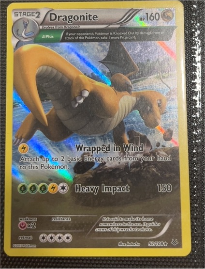 2015 Pokémon XY Roaring Skies #52 Dragonite — front