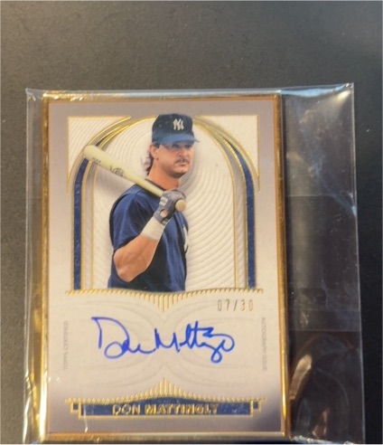 2021 Topps Definitive Collection #DCFA-DM Don Mattingly — front