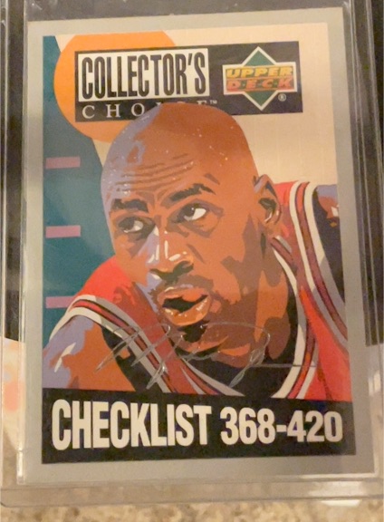 1994 Upper Deck Collector's Choice #420 Michael Jordan Checklist — front