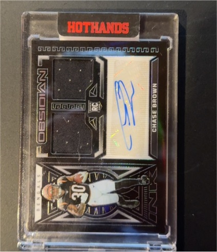 2022 Panini Obsidian #MS-CB Chase Brown — front