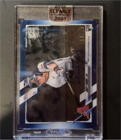 2022 Topps Clearly Authentic Rookie RC Auto Jake McCarthy #CAA-JM — front
