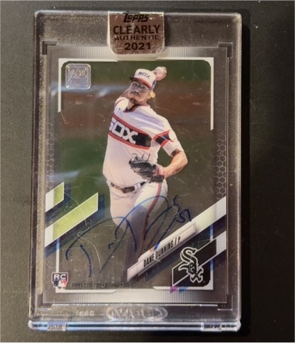 2021 Topps Clearly Authentic #CAA-DD Dane Dunning — front