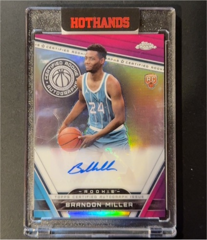 2023-24 Topps Chrome Certified Rookie Autographs #CRA-BM Brandon Miller — front