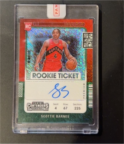 2021-22 Panini Contenders Rookie Ticket #RT Scottie Barnes — front