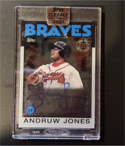 2021 Topps Clearly Authentic #1 Andruw Jones — front