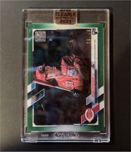 2021 Topps Clearly Authentic #64 Tyler Stephenson — front