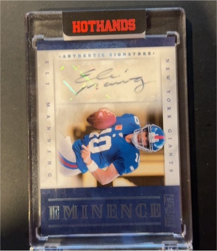 2004 Eminence Eli Manning Authentic Signature — front