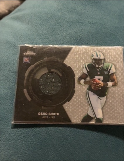 2013 Topps Chrome Rookie Relics #RRGS Geno Smith — front