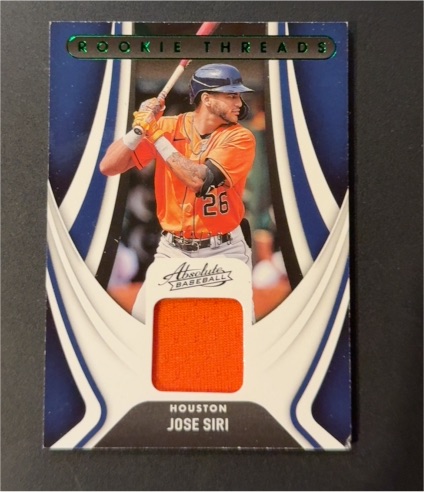 2022 Panini Absolute Rookie Threads #RT-JS Jose Siri — front