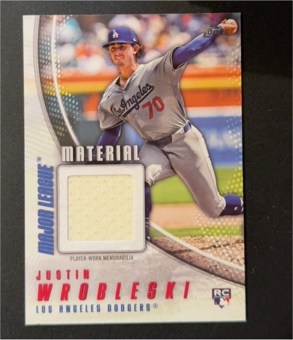 2025 Topps Series 1 Major League Material #MLM-JWR Justin Wrobleski — front
