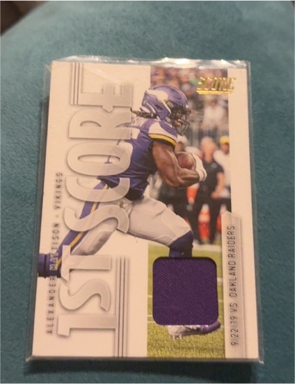 2020 Panini Score 1st Score #FS-AM Alexander Mattison — front