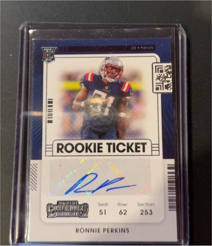 2021 Panini Contenders Rookie Ticket #191 Ronnie Perkins — front