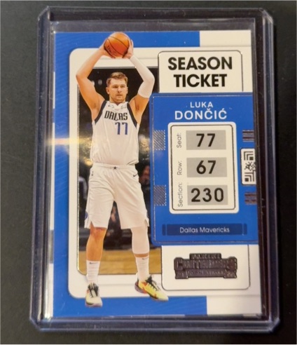 2021-22 Panini Contenders #18 Luka Dončić — front