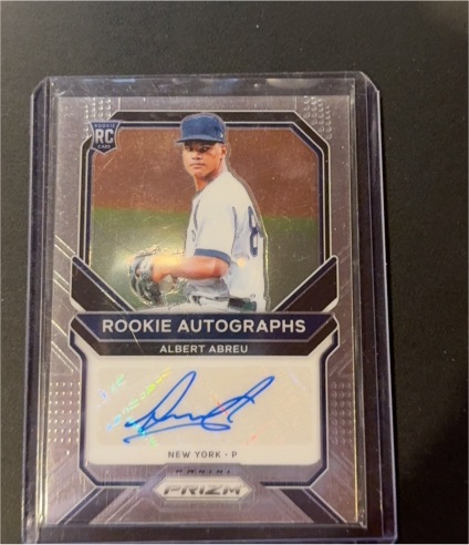 2021 Panini Prizm #RA-AA Albert Abreu Rookie Autographs — front