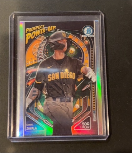 2024 Bowman Chrome Prospect Power-Up #PP-2 Samuel Zavala — front