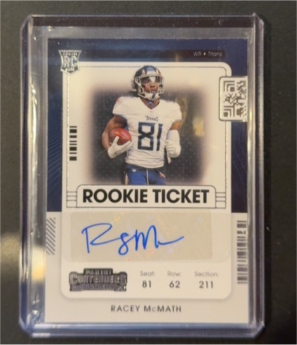 2021 Panini Contenders #240 Racey McMath Rookie Ticket — front