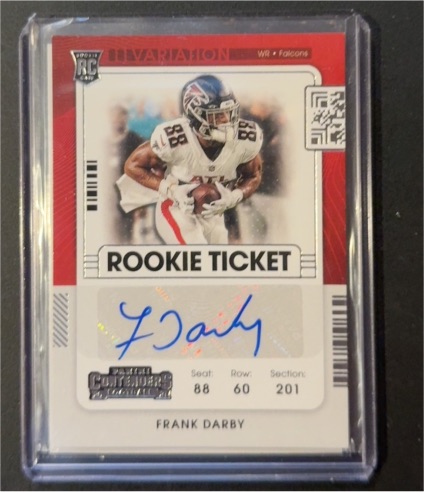 2021 Panini Contenders Variation Rookie Ticket #Frank Darby — front