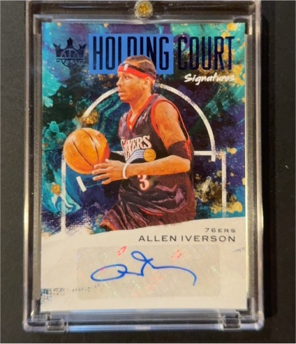 2020-21 Panini Court Kings Holding Court Signatures #HC-AI Allen Iverson — front