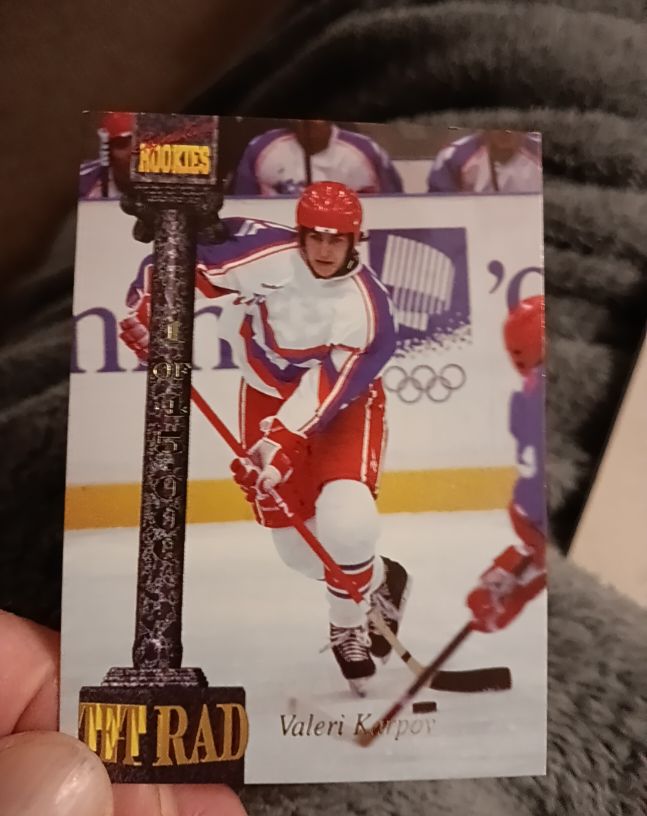 1994 Signature Rookies Tetrad #107 Valeri Karpov — front