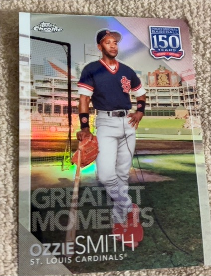 2019 Topps Chrome Update 150 Years #150C-7 Ozzie Smith — front