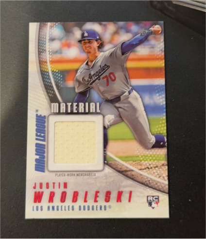 2025 Topps Series 1 Major League Material #MLM-JWR Justin Wrobleski — front