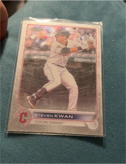 2022 Topps Chrome Update #USC85 Steven Kwan — front