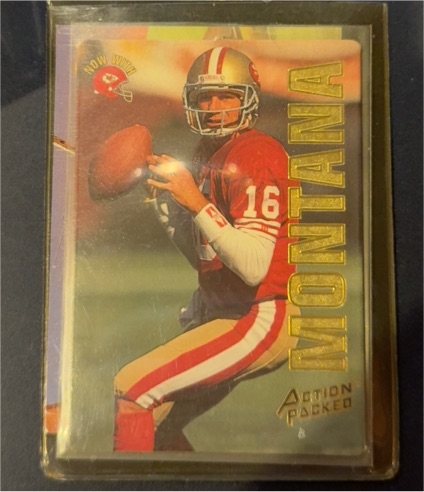 1993 Action Packed #23 Joe Montana — front