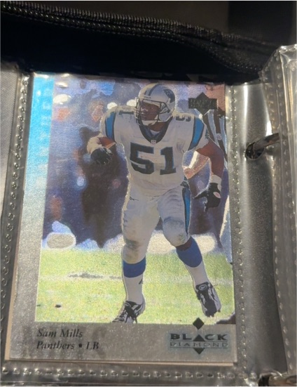 1995 Upper Deck Black Diamond #51 Sam Mills — front