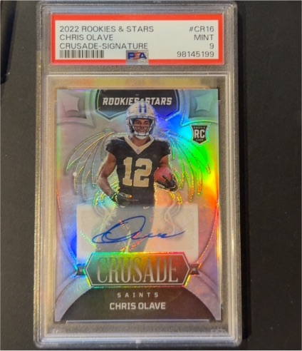2022 Panini Rookies & Stars #CR16 Chris Olave Crusade-Signature — front