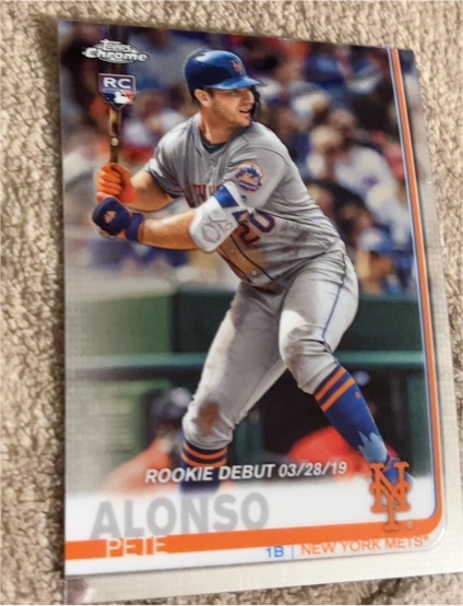 2019 Topps Chrome Update #52 Pete Alonso — front