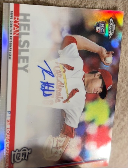 2019 Topps Chrome #Ryan Helsley RC St. Louis Cardinals — front