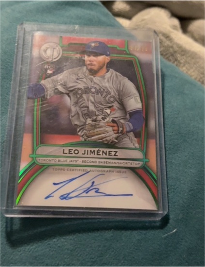 2025 Topps Tribute #TA-LJ Leo Jiménez — front