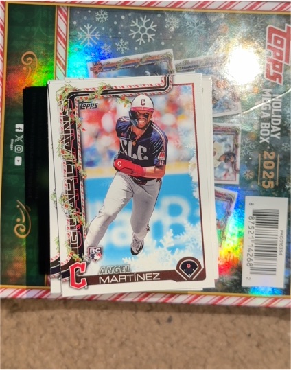 2025 Topps #Cleveland Guardians RC Angel Martinez — front