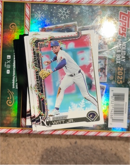 2025 Topps Holiday #H4 Bobby Witt Jr. — front