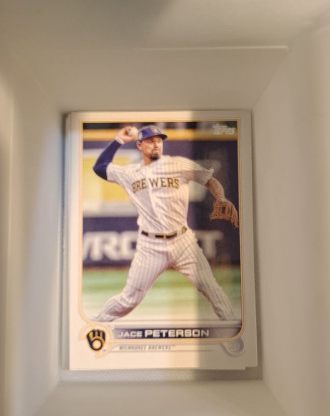2022 Topps Update #US12 Jace Peterson Milwaukee Brewers — front