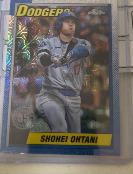 2025 Topps Series 1 1990 Topps Chrome #50 Shohei Ohtani — front
