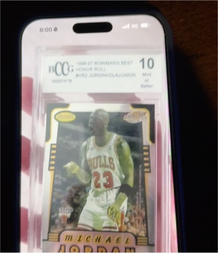 1995-97 Bowman's Best Honor Roll #HR2 Michael Jordan/Olavon — front