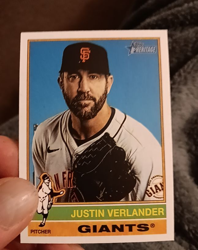 2025 Topps Heritage #317 Justin Verlander — front