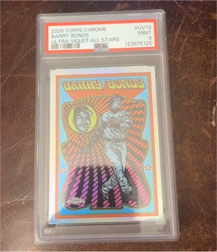 2025 Topps Chrome #UV-13 Barry Bonds Ultra Violet All Stars — front