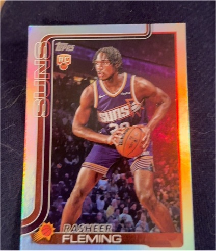 2025-26 Topps Basketball #231 Rasheer Fleming Rookie Card — front